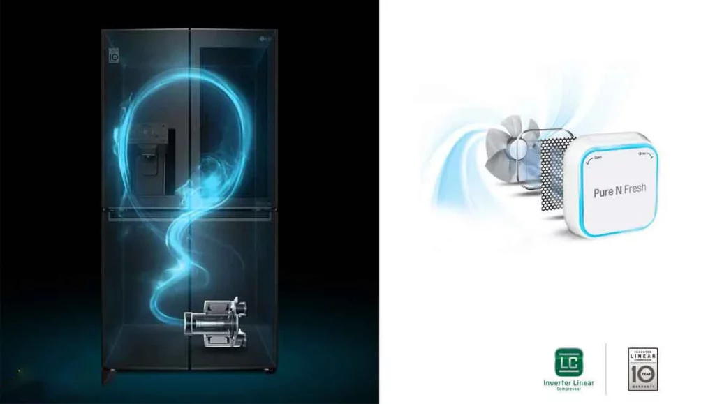 یخچال ساید بای ساید الجی مدل GR-X39FTKHL GR X39FTKHL1 فروشگاه اینترنتی بانه خرید