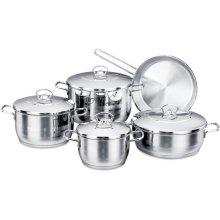 سرویس قابلمه 9 تیکه استیل کرکماز مدل KORKMAZ 9 Piece Cookware Set A1900